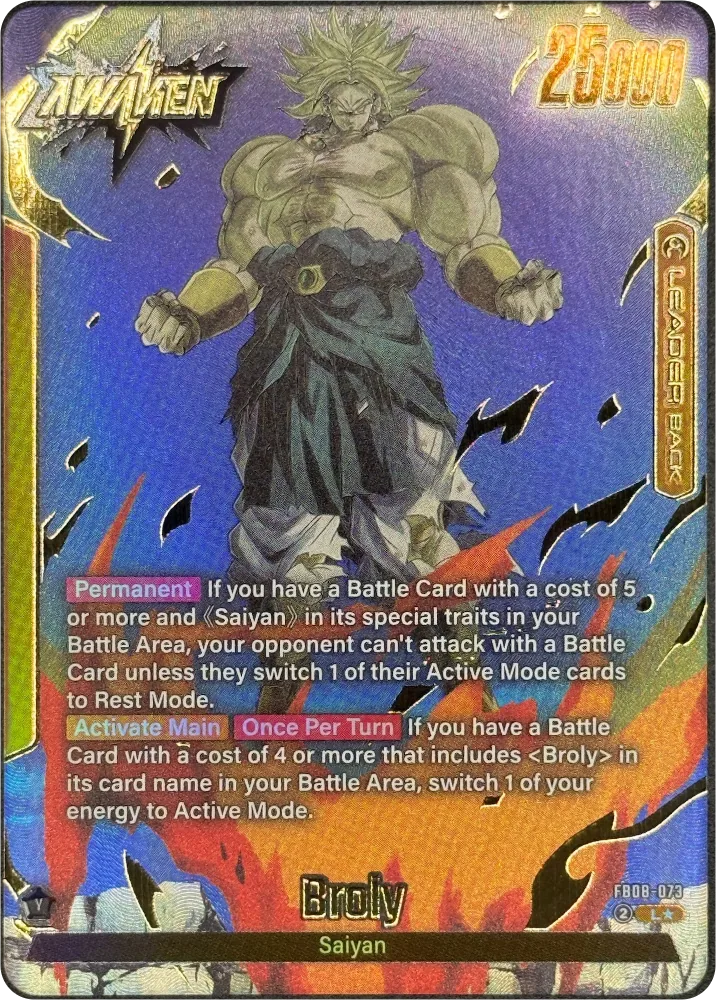 Broly Leader Alternative Art FB08-073